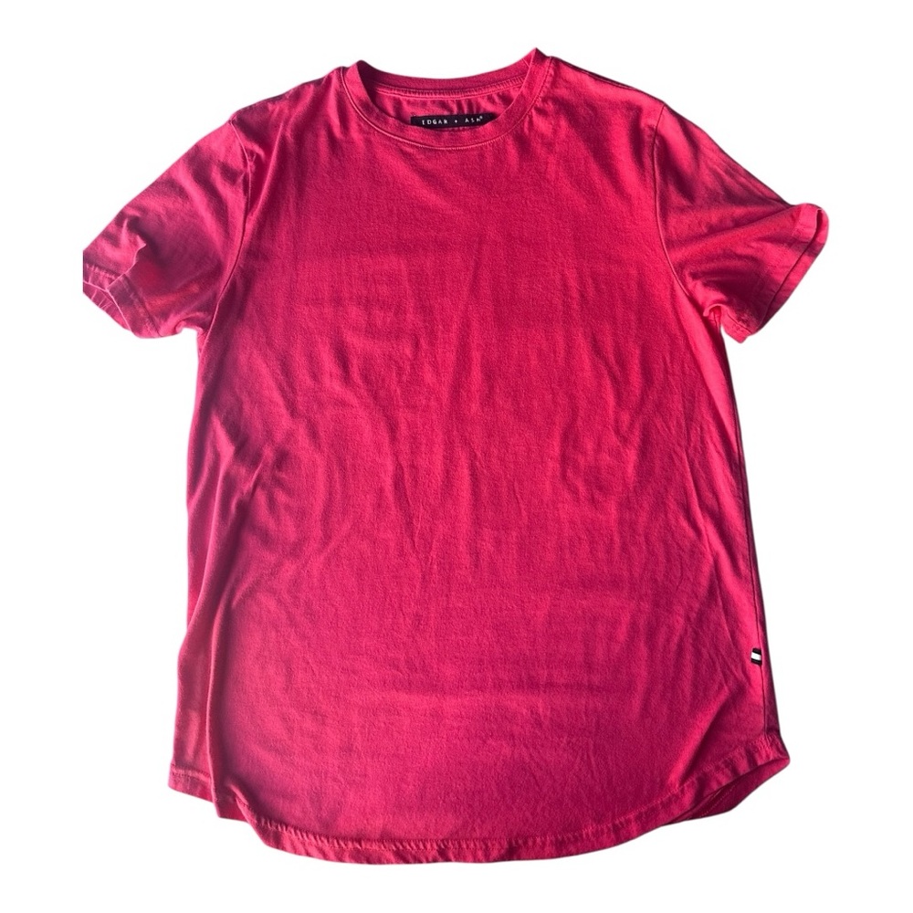EDGAR & ASH SHORT SLEEVED CREWNECK TEE Size‎ M Red
